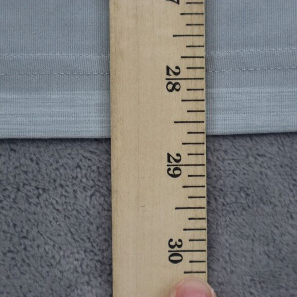 Under Armour Shirt Mens L Gray Stripe Chest Button Short Sleeve Collared Top - Picture 7 of 16